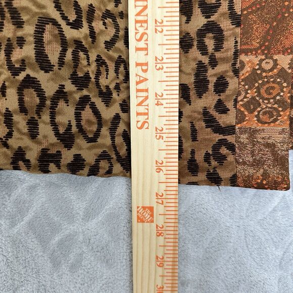 Reversible Open Front Jacket Women Medium Leopard Southwest Tapestry Artsy Indie - Picture 11 of 12